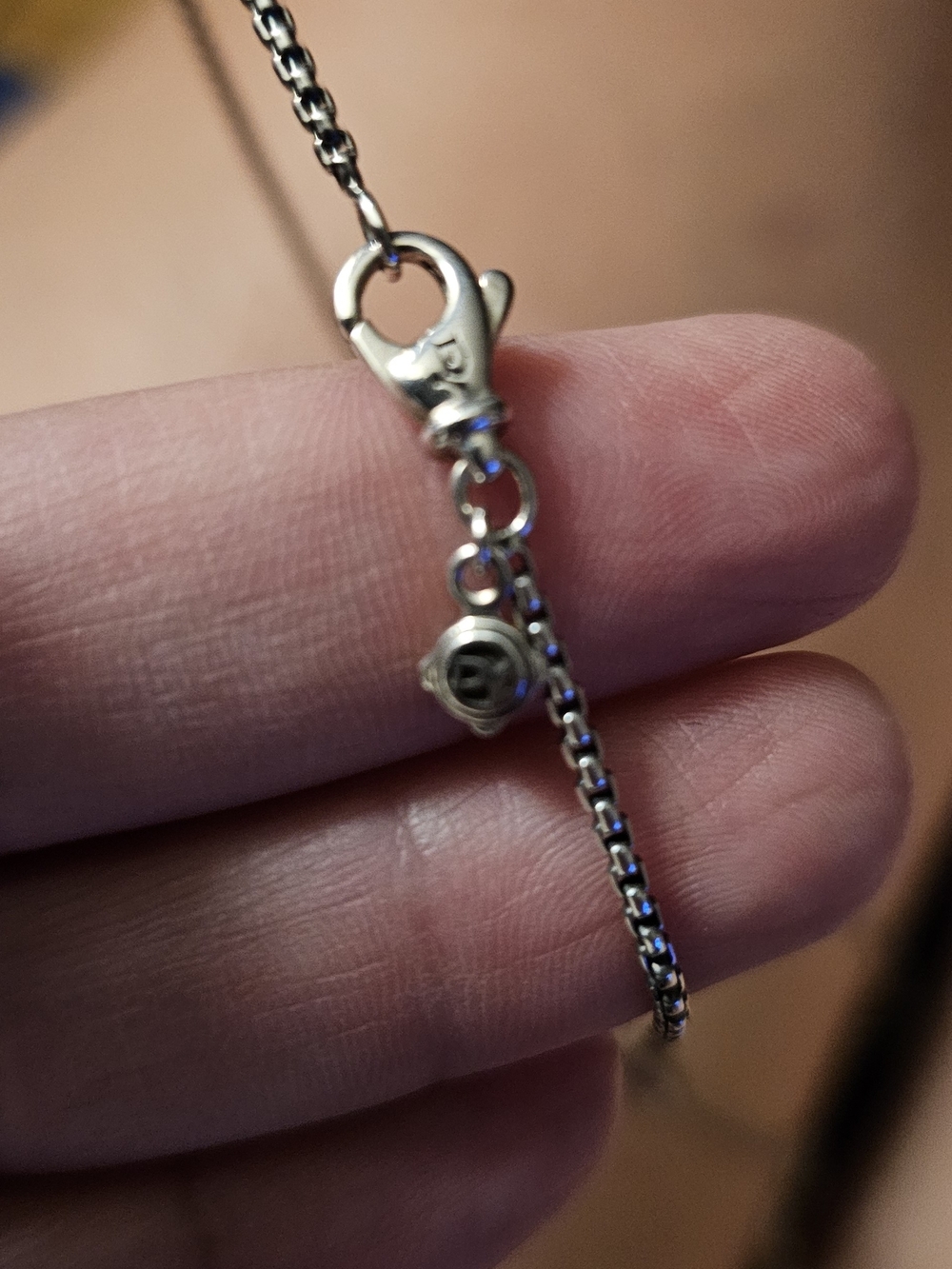 David Yurman Black Station Long Necklace NO RETURNS FINAL SALE. - Picture 3 of 6